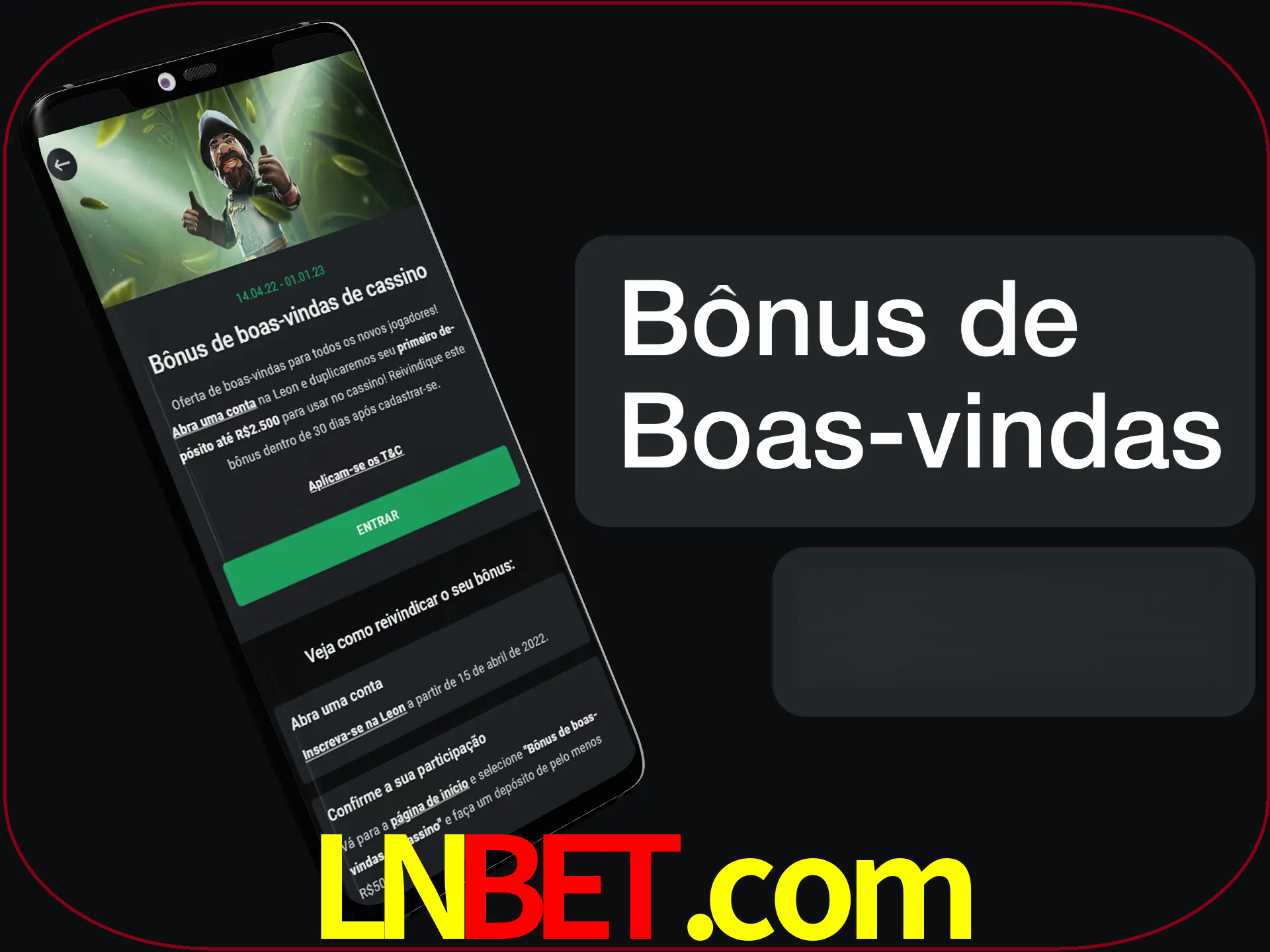 Não se esqueça de usar o bônus de boas-vindas.